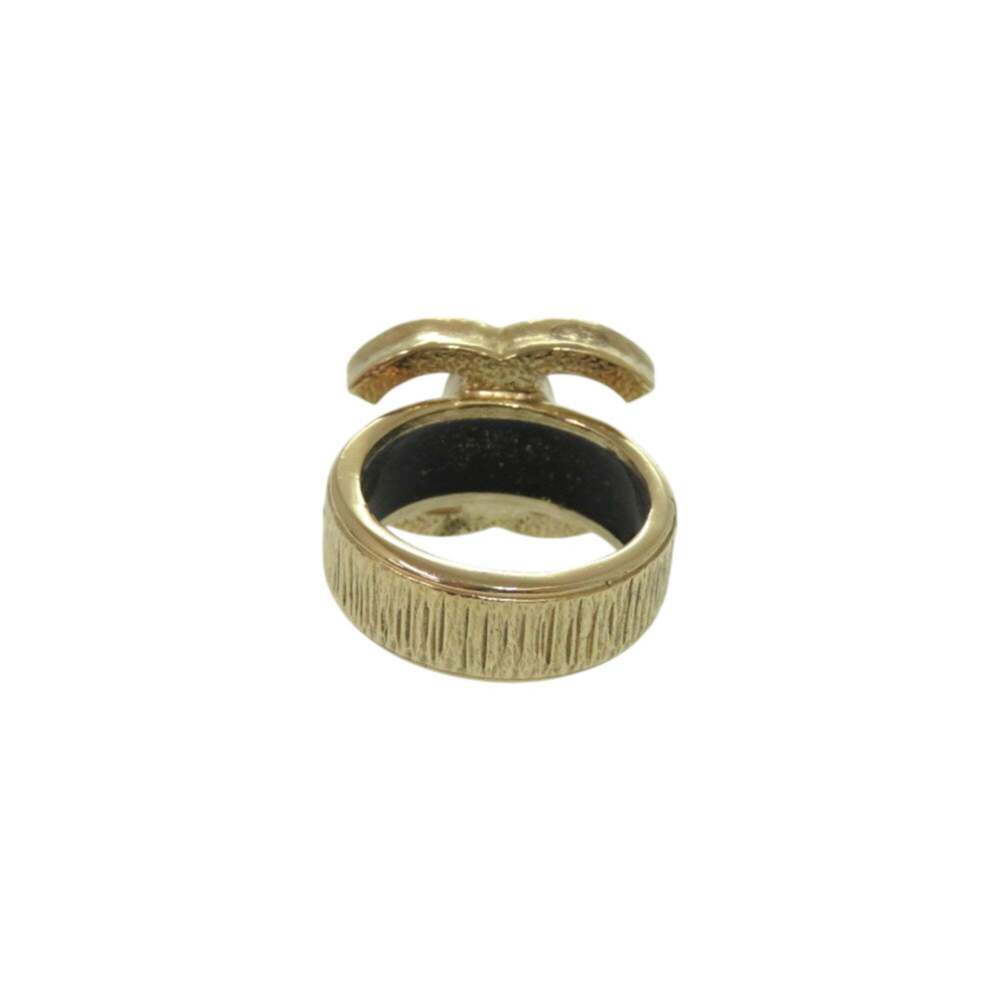 CHANEL Authentic Black Logo Ring - Picture 3 of 7
